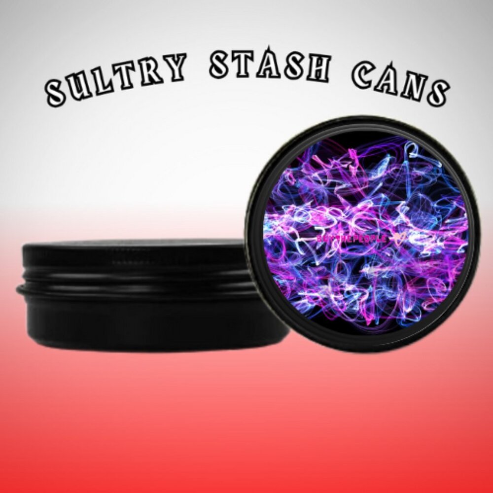 BLUE BLACK STASH JAR